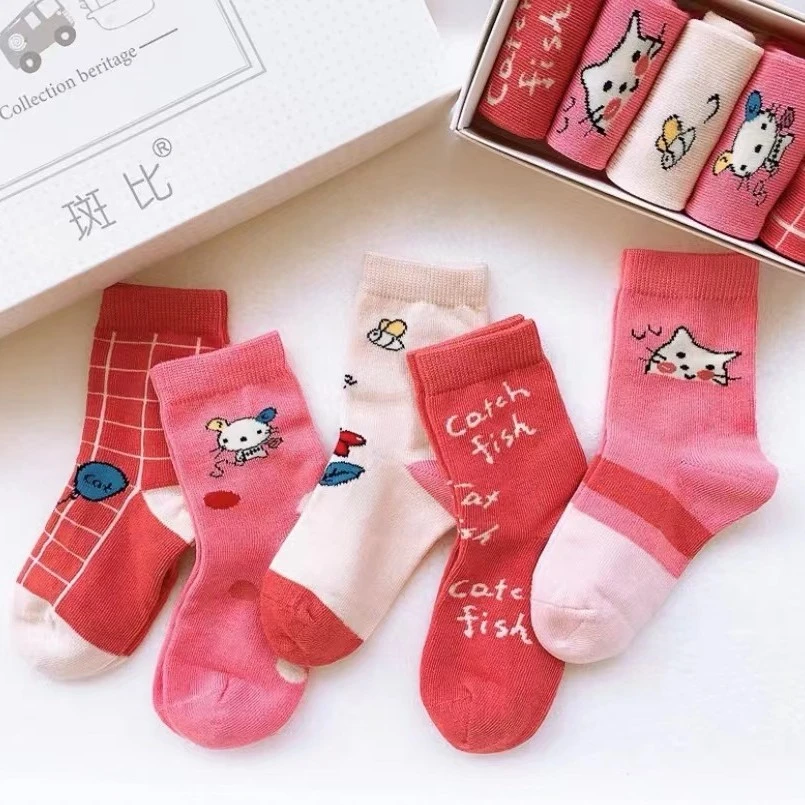 【二哥二嫂】儿童新款秋冬款棉袜盒装