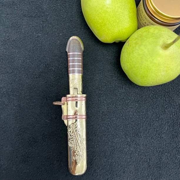 保安腰刀5寸番龙手工锻打夹钢刀家用削皮手工艺