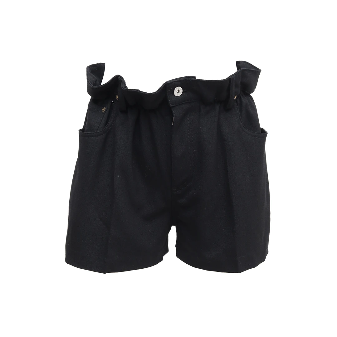 99新 MIU MIU/缪缪 短裤 黑色 绵羊毛 40 P234038584