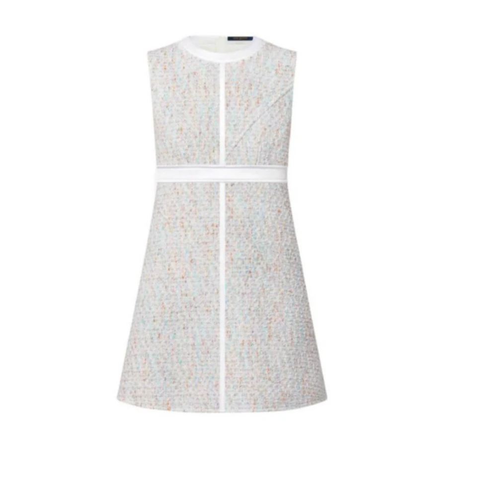 全新未使用 LouisVuitton/路易威登 无袖连银衣裙银色 TP028792