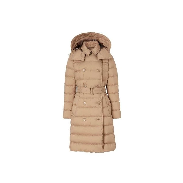 全新未使用 BURBERRY/博柏利 FW22 纯色双排扣 羽绒服 TP027241