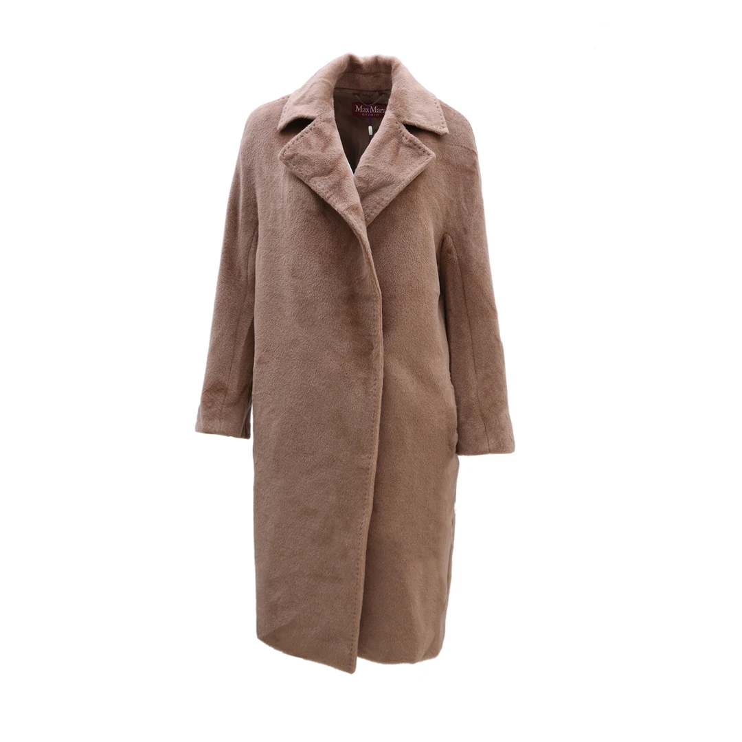 全新未使用 MaxMara 大衣 绵羊毛拼羊驼绒 34码P243446037