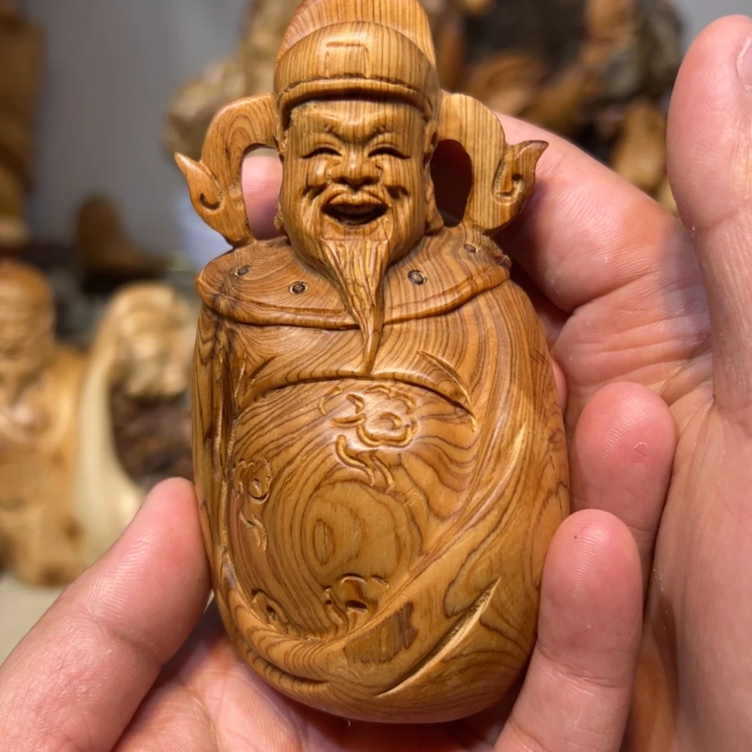 【闪购商品】崖柏爱***蚱摆件工艺品