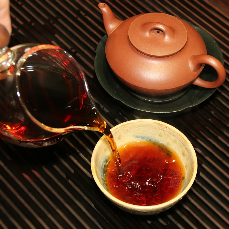 90·年代勐海3级普洱熟茶散茶 陈香木香汤醇厚滑陈韵好回甘好100g