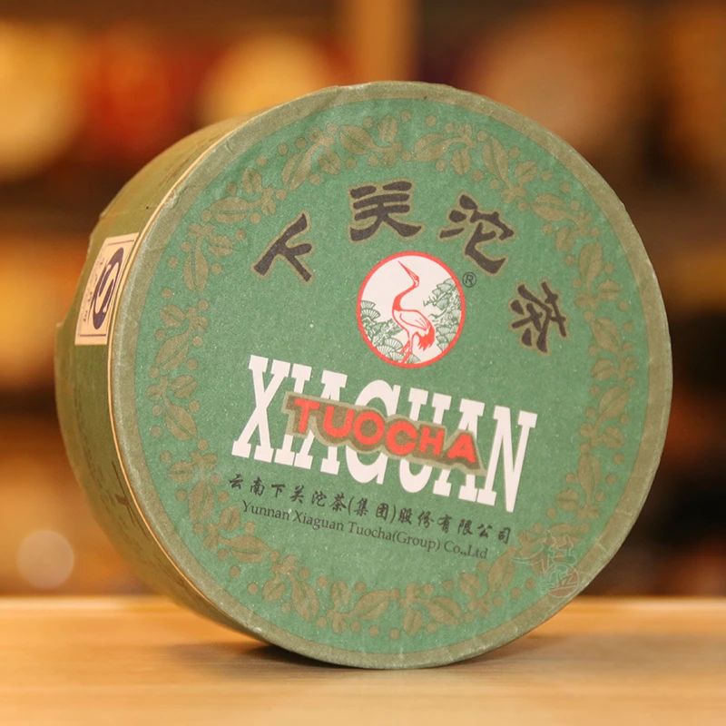 云南普洱茶2012年下关甲级沱茶100g绿盒装普洱生茶