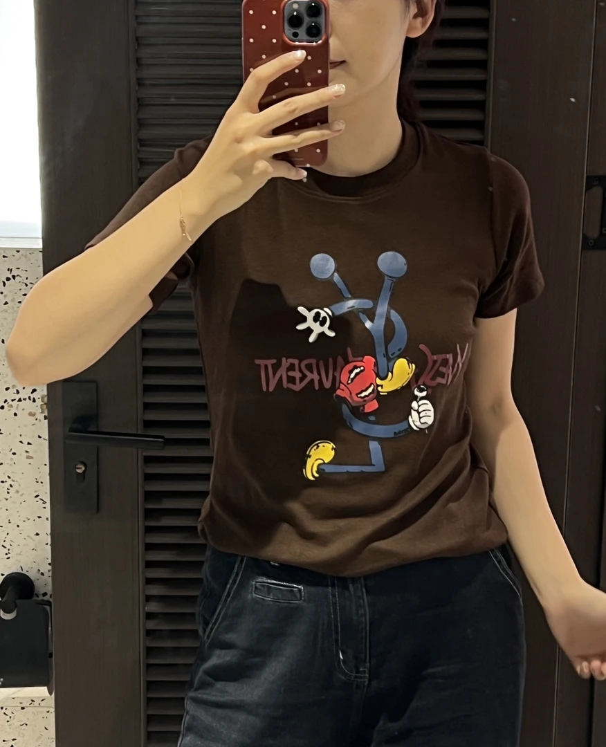 磨毛卡通短袖百搭