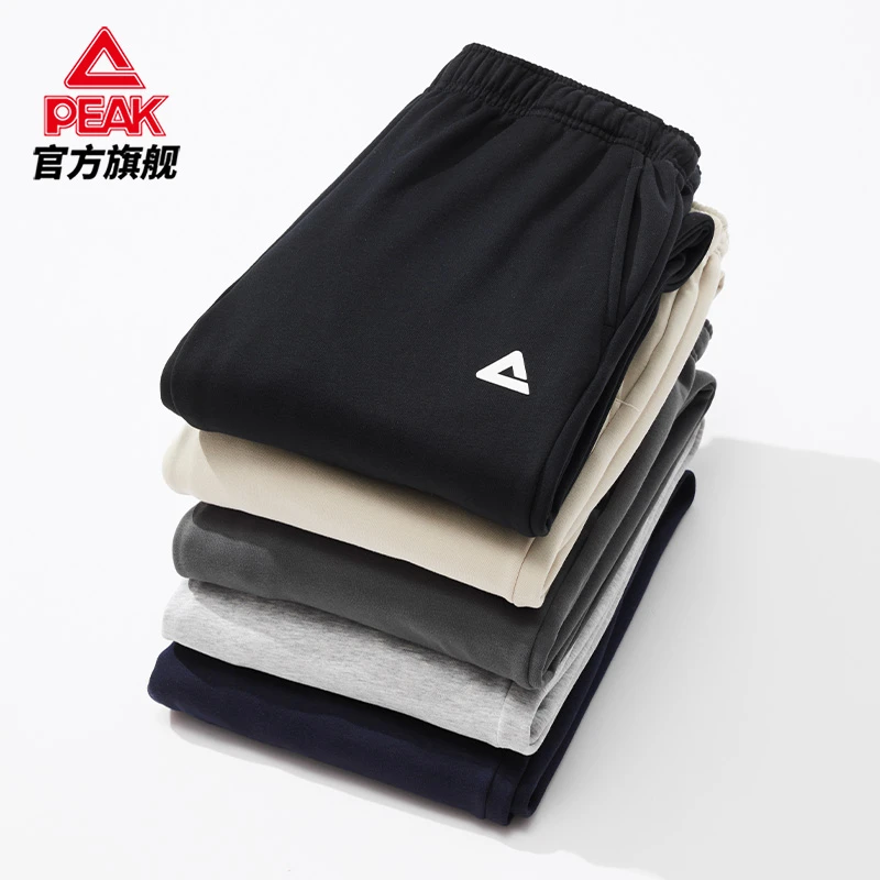 匹克加绒长裤运动时尚针织冬季新款保暖男士运动裤/DF334007