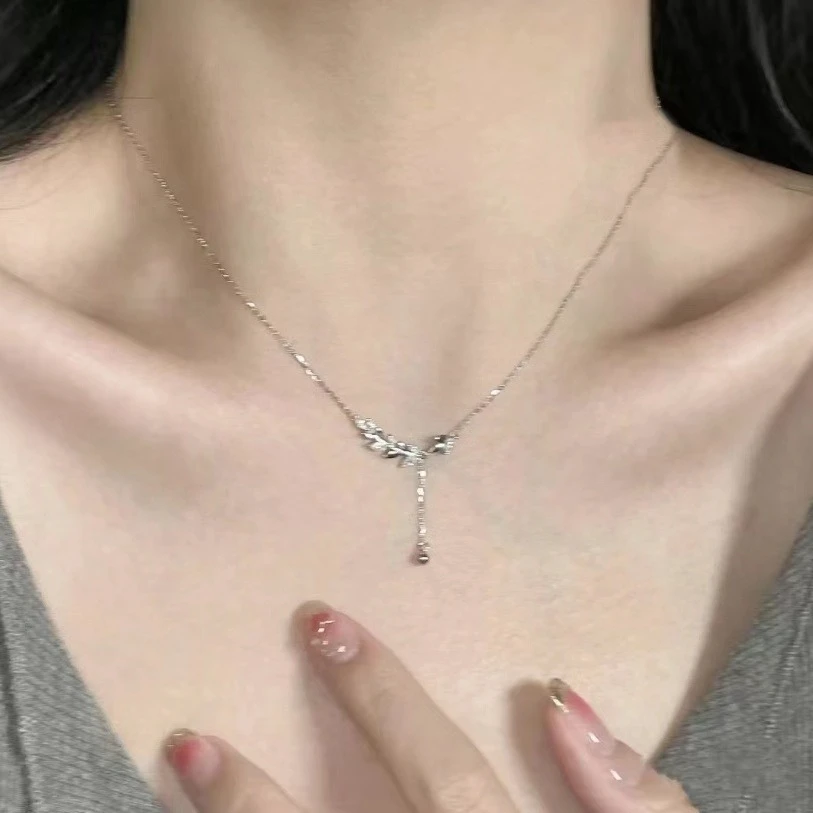 穗穗平安~麦穗项链女潮轻奢ins小众设计高级感锁骨链简约百搭颈链