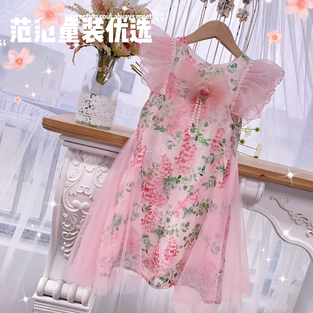 【范范童装优选】女童女孩【露华浓】连衣裙2422