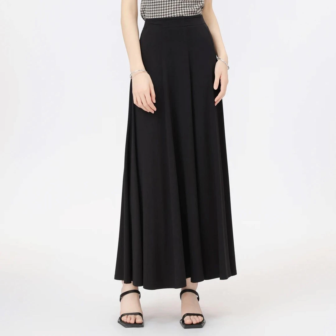 【商场同款】1200385中长A字裙女高腰半身裙显瘦高级感百搭纯色百搭