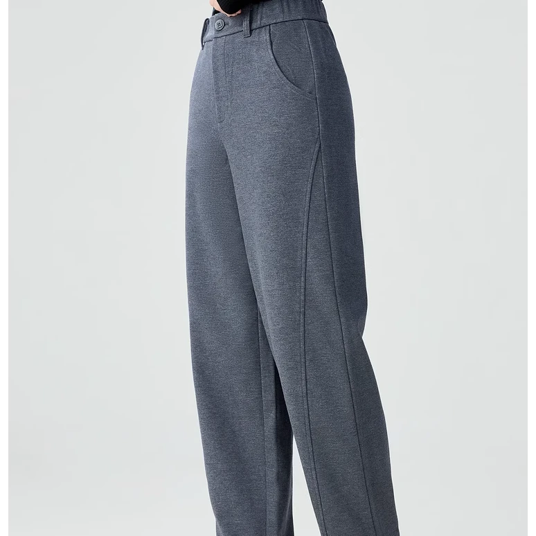 【商场同款】5100529直筒香蕉长裤 新款自然腰简约休闲工装风磨毛