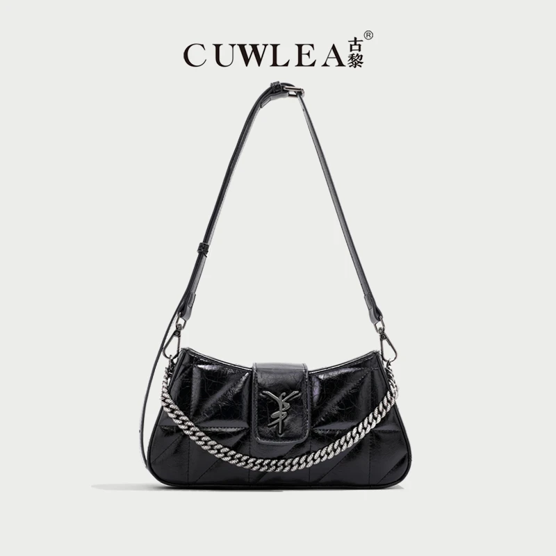 【CUWLEA/古黎】2024年新款法棍腋下包单肩斜挎GL-6231（送礼盒）