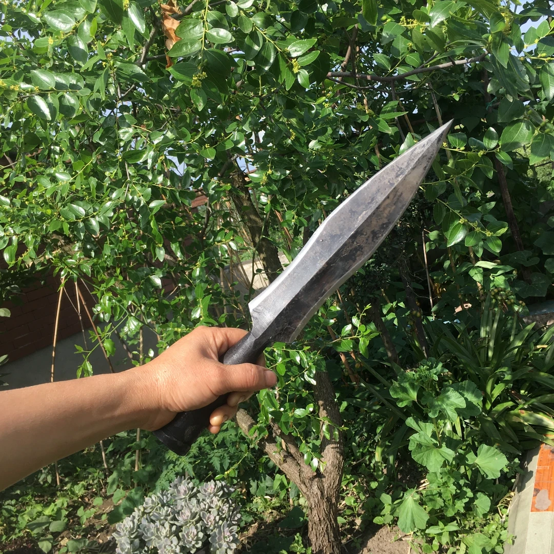 孙铁匠手工锻打红缨枪霸王枪赵云枪龙泉十八般兵器武术道具未开刃