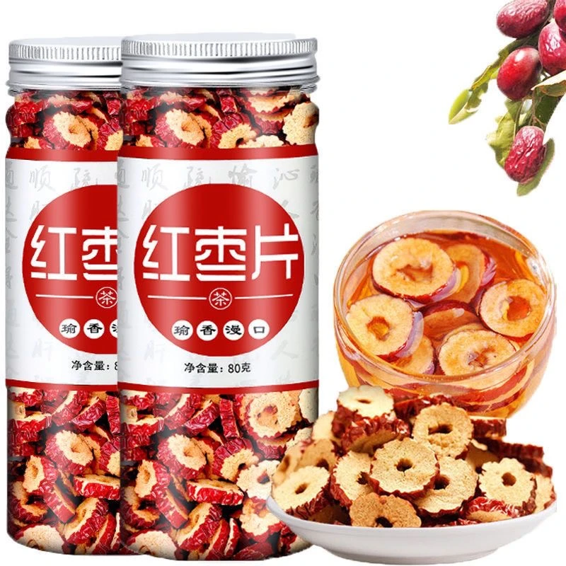 红枣片泡茶专用泡水无核免枣圈新疆小罐装洗酥脆桶装红枣干新鲜