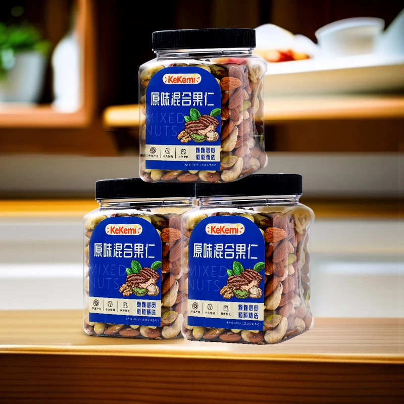 【kekemi】混合坚果6种纯坚果仁每日坚果大颗粒净含量480g*3罐