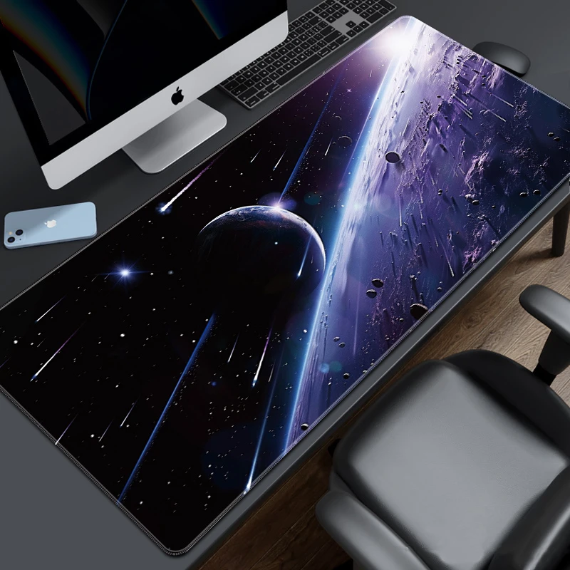 鼠标垫超大号科技高级感电脑键盘垫锁边滑鼠垫办公室书桌桌面垫子