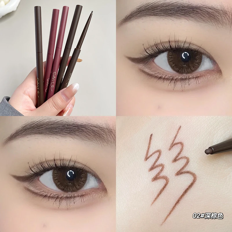 Gella's极细眼线胶笔易上色防水持久不易晕染新手学生伪素颜纤细