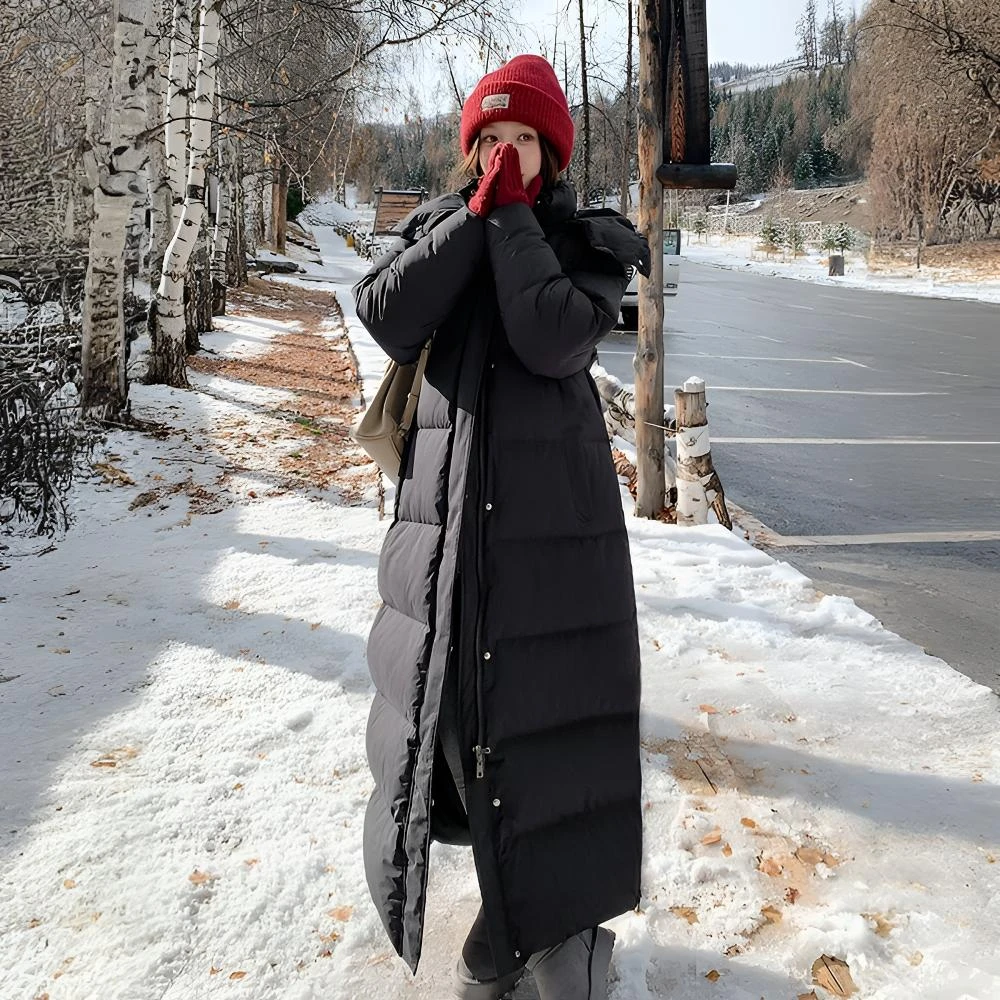 高个子长款棉服新款加厚过膝棉衣棉服女款爆款2025新款冬季韩版