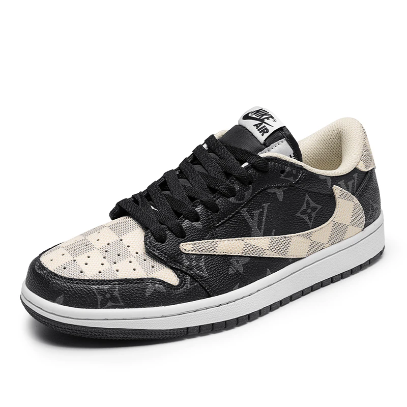 Nike/耐克Air jordan1米黑走秀款板鞋男女运动休闲鞋aj【球鞋定制】