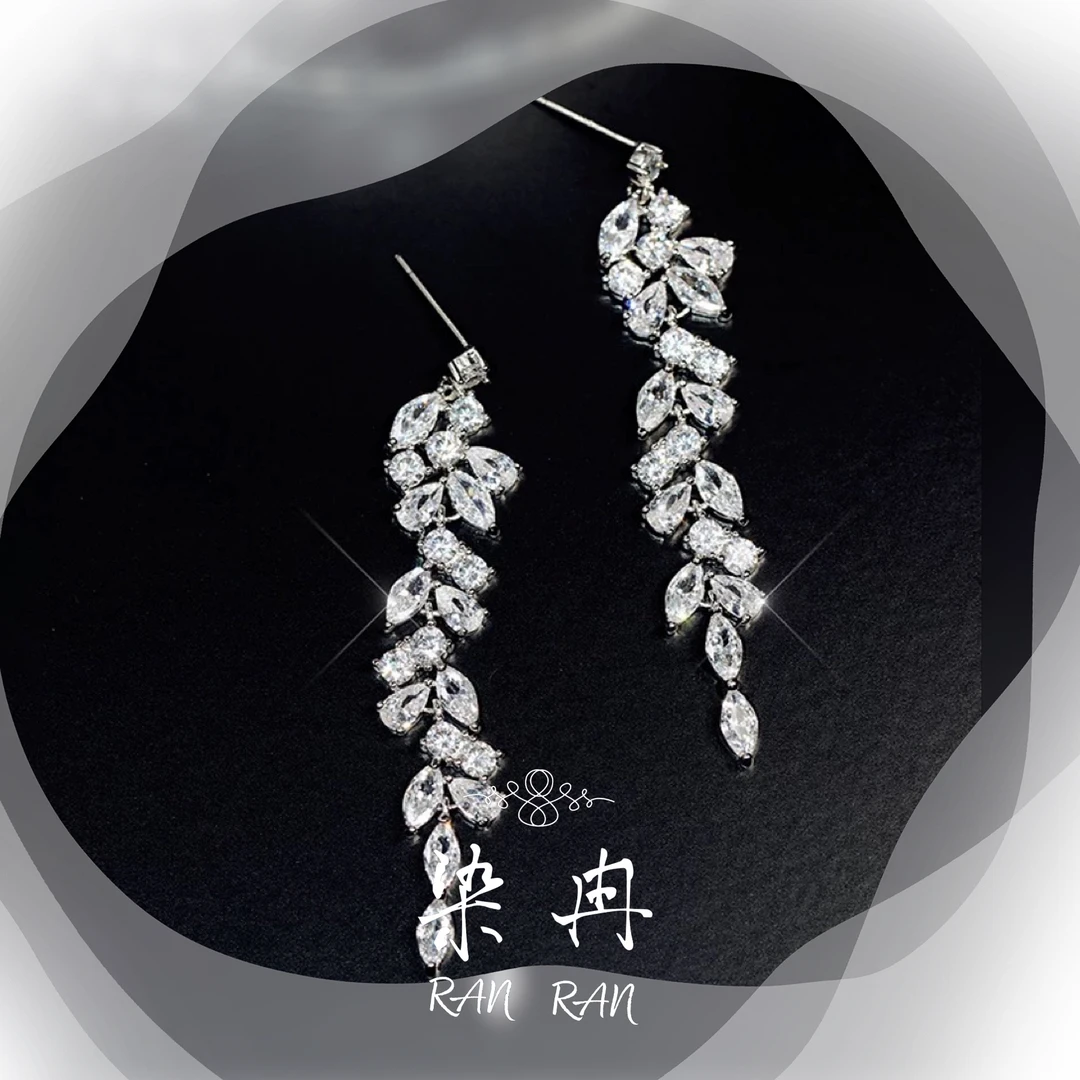 染冉 钛钢项链 【午后晚宴】仙女镶嵌坠链款小众灵动超闪精致D-93