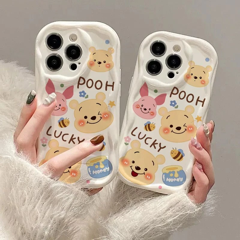 可爱维尼熊iPhone15苹果14/13/12手机壳适用小米oppo华为荣耀vivo