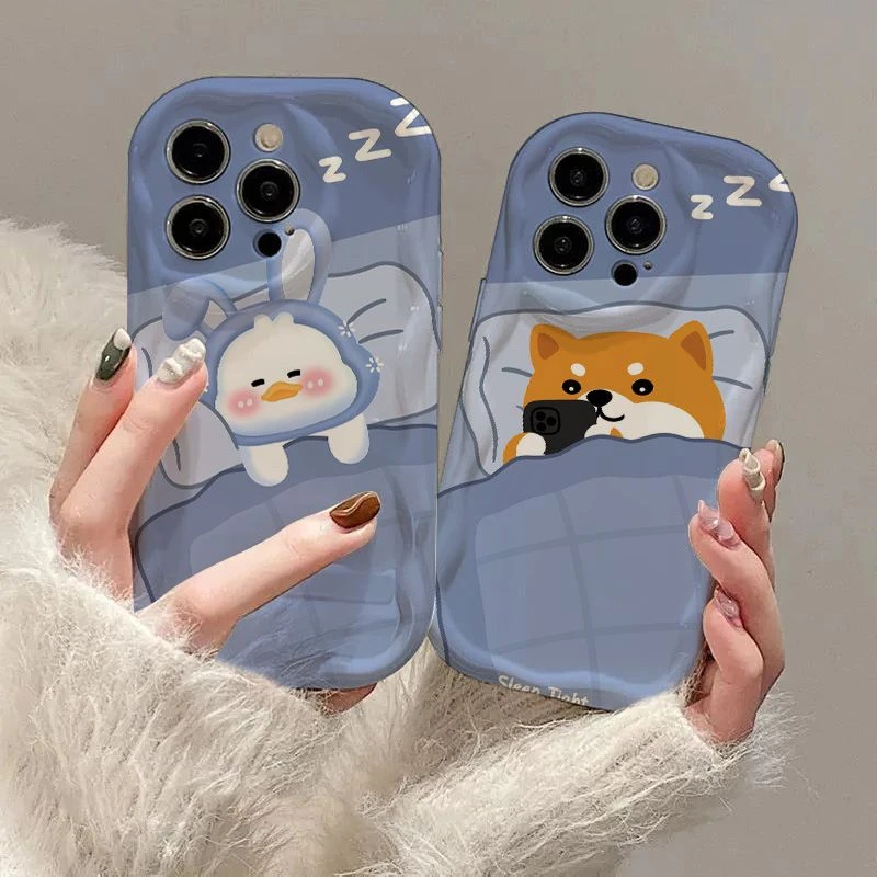 狗狗睡觉适用苹果小米oppovivo华为iPhone12/13/14/15手机壳/软