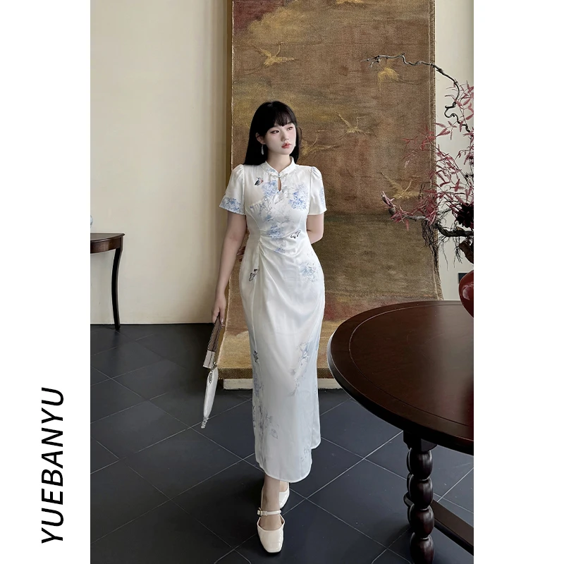月半鱼现货【玉骨遥】新中式国风改良旗袍连衣裙夏季别致惊艳连衣裙