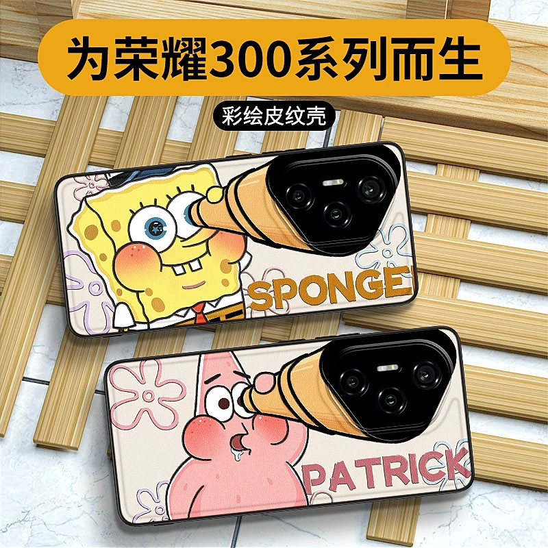 望远镜海绵适用荣耀300pro手机壳新款荣耀300可爱300pro潮流时尚