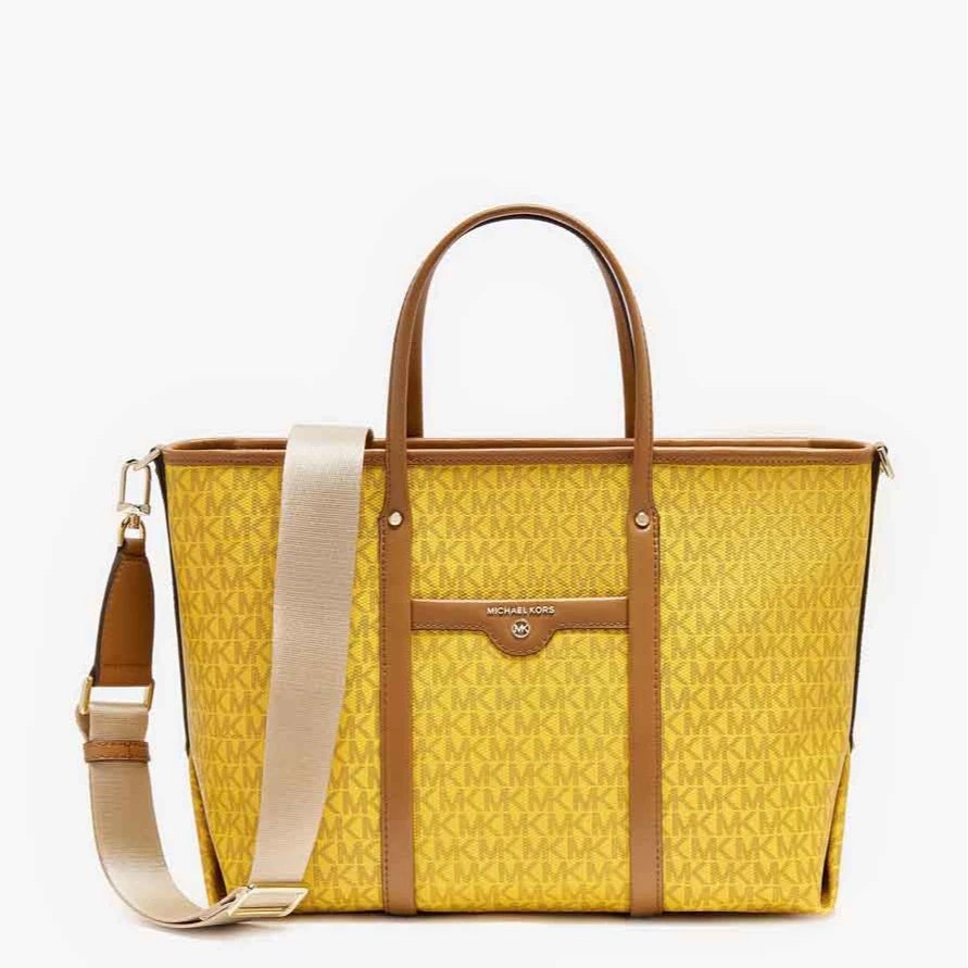 全新未使用 MICHAELKORS/迈克高仕 Beck 中号老花托特包