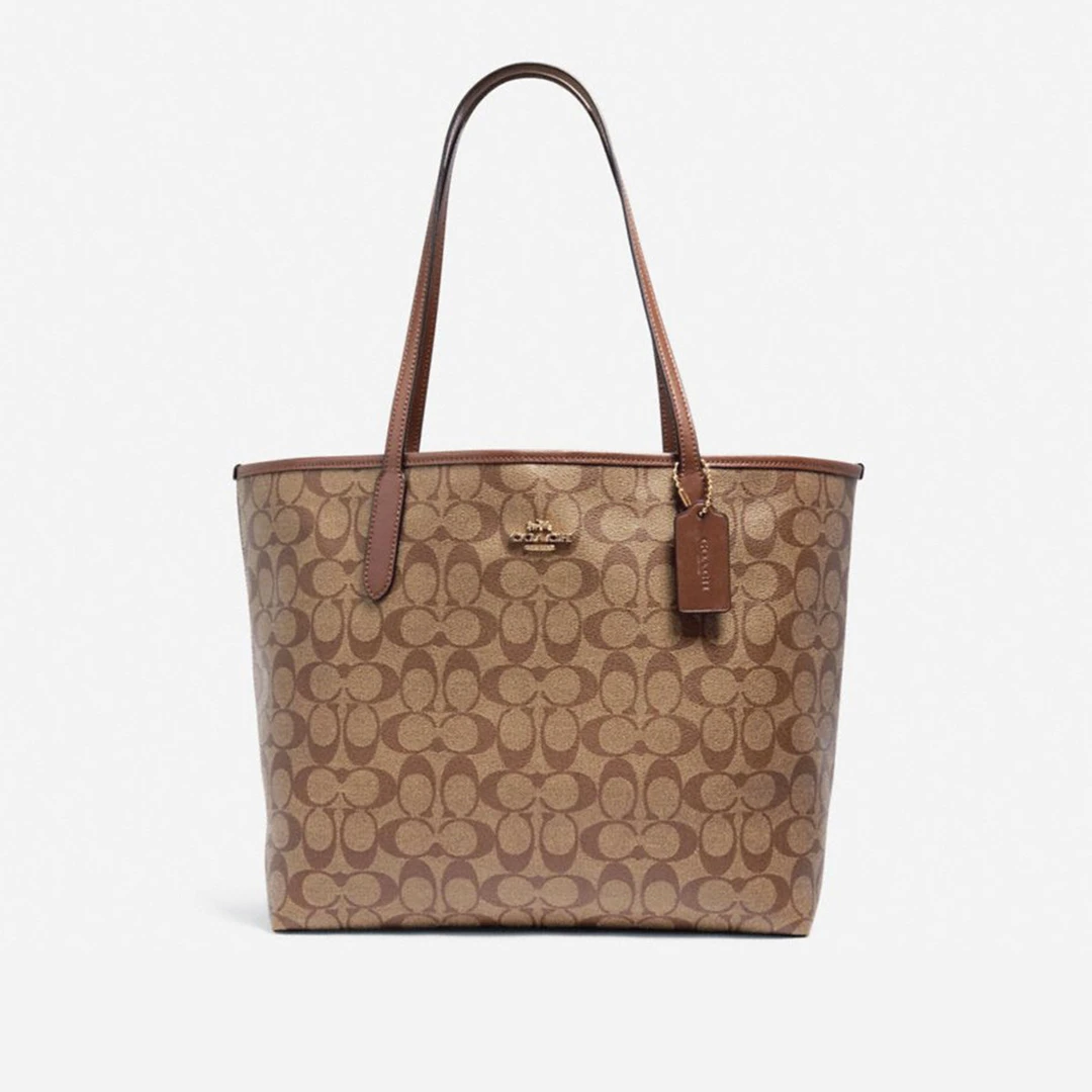 全新未使用 COACH/蔻驰 City 33单肩托特斜挎包5696