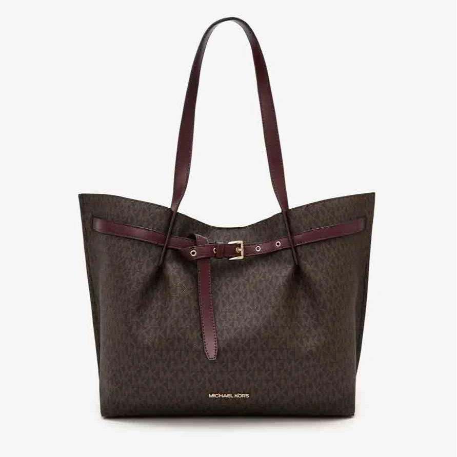 全新未使用 MICHAELKORS/迈克高仕 Emilia 大号老花托特包