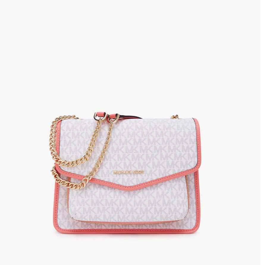 全新未使用 MICHAEL KORS/迈克高仕 Regina 中号老花斜挎包