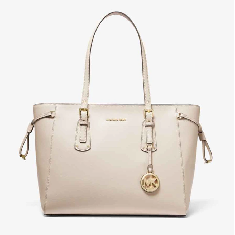 全新未使用 MICHAEL KORS/迈克高仕 Voyager 中号皮质托特包