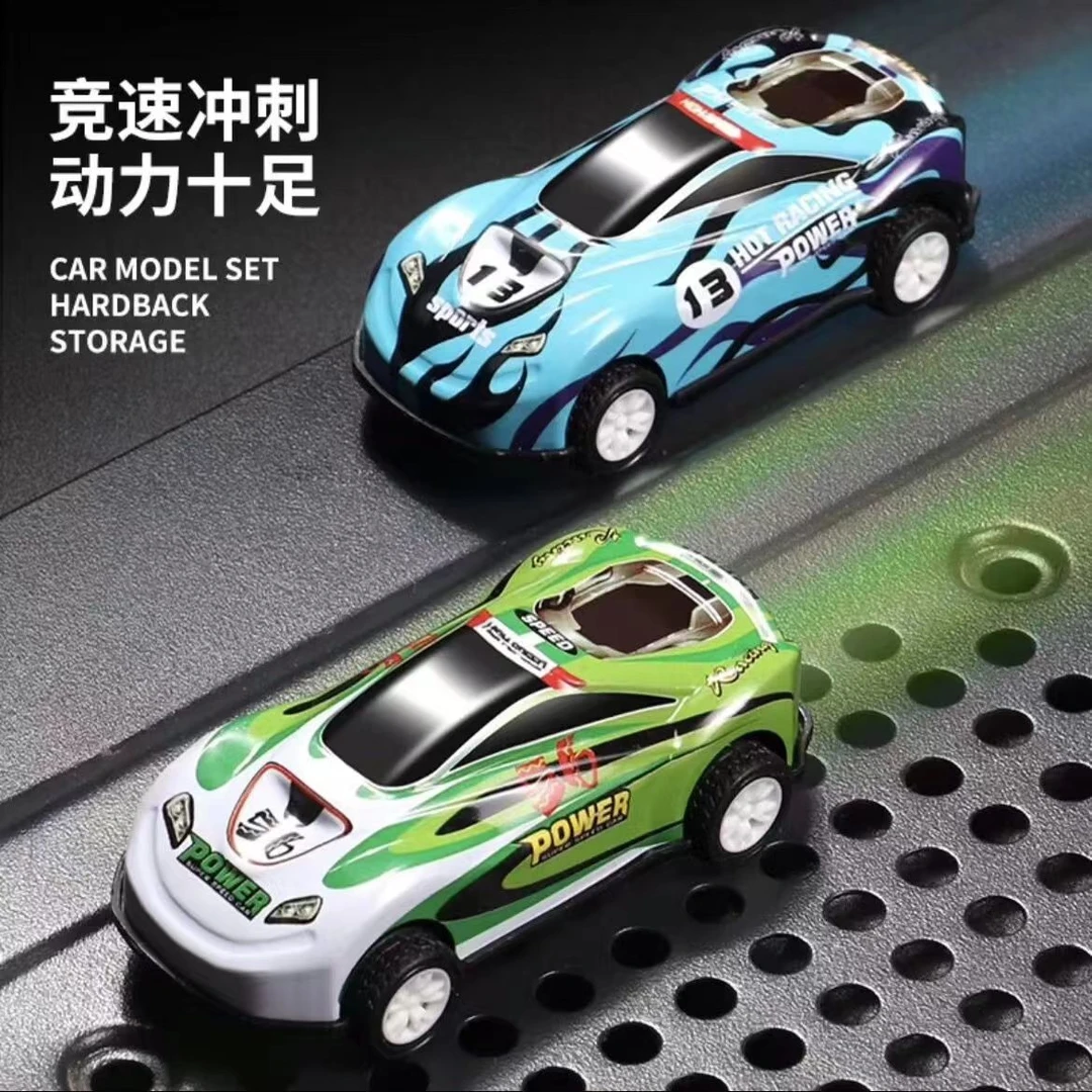【直播款】五十辆玩具车回力车赠收纳盒赠2只越野车铁皮车儿童碰撞