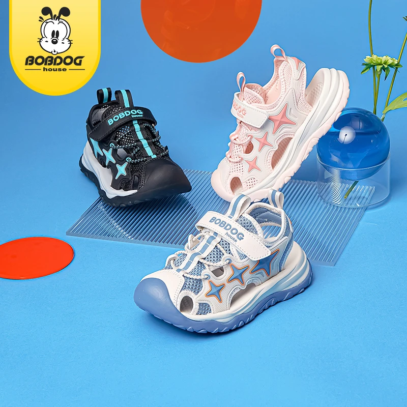 【腿哥专属】巴布豆家族童鞋  夏季运动凉鞋时尚包头跑步鞋BBT32243