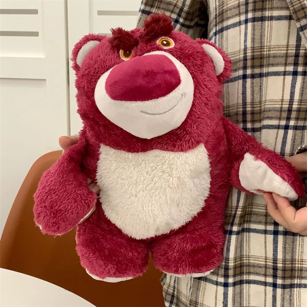 可爱毛绒草莓熊热水袋冬季保暖手袋敷肚子宿舍注水玩偶暖水袋MTT