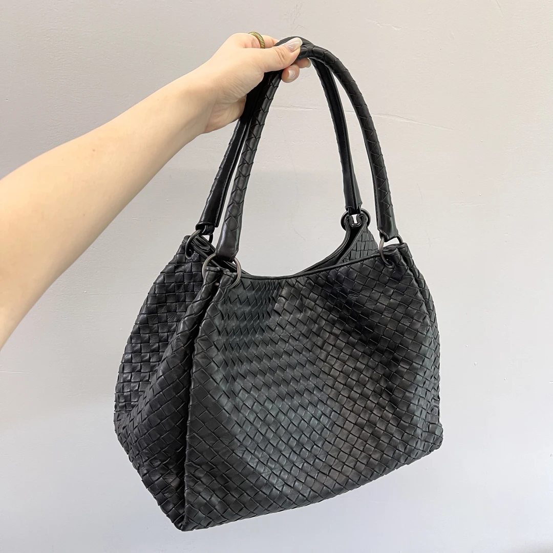 95新 BOTTEGA VENETA/葆蝶家 双桥编织手提腋下女包072404