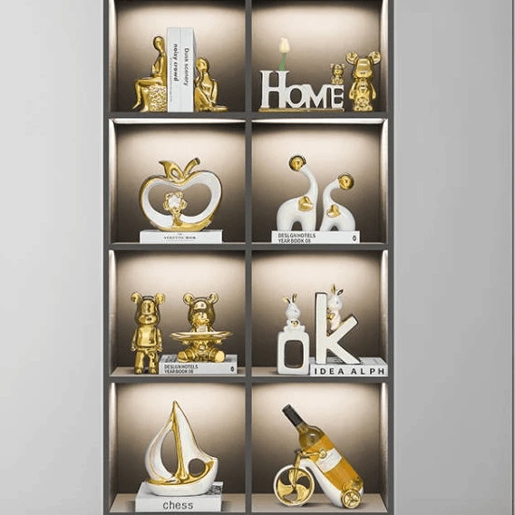 创意家居酒柜装饰室内装饰品摆设陶瓷摆件大气葫芦摆件上档次流沙