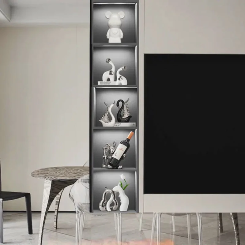 家居创意摆件套装电视柜酒柜装饰搭配高端轻奢酒柜装饰品玄关摆设