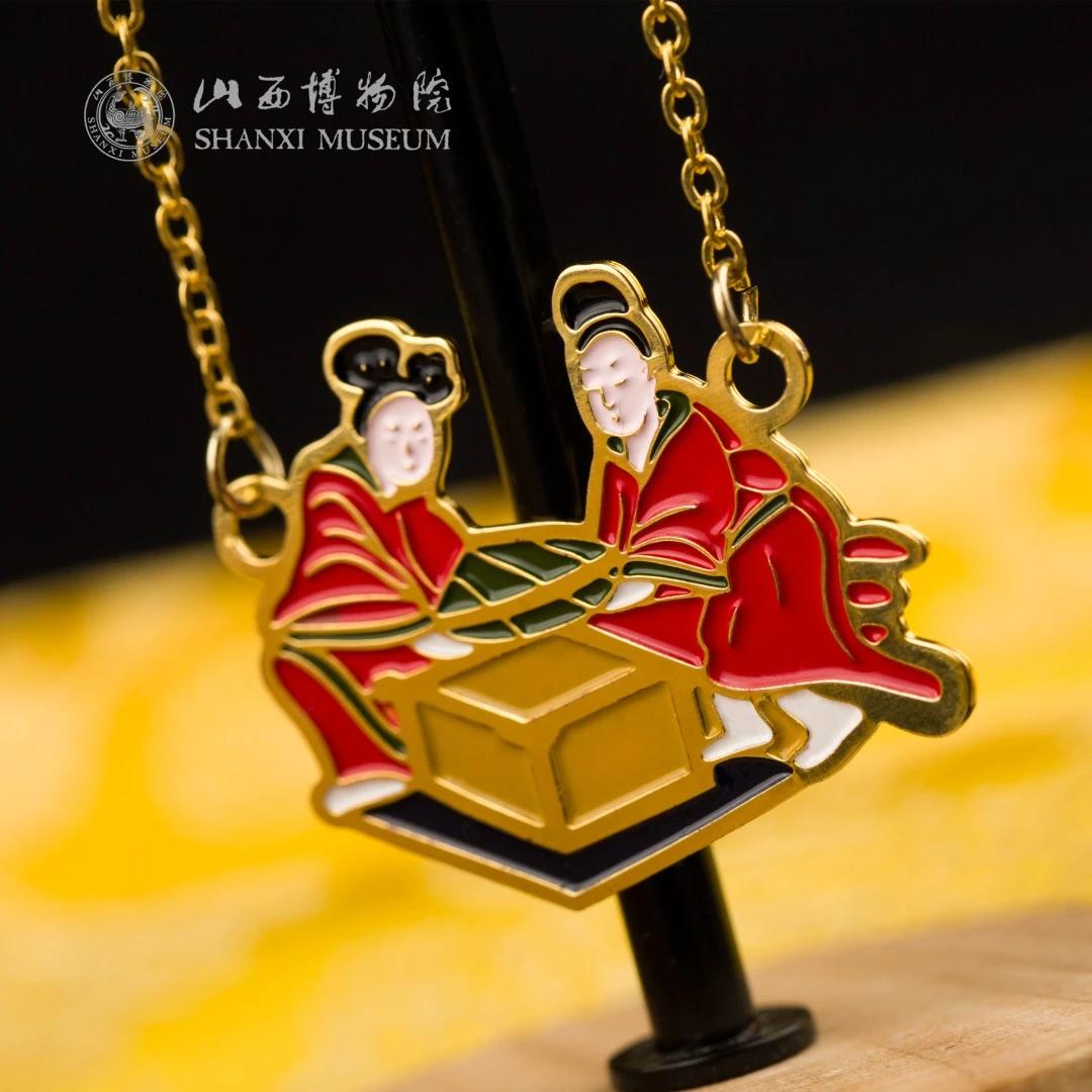 山西博物院木板漆画铜书签国家宝藏博物馆文创中国风创意艺术礼物