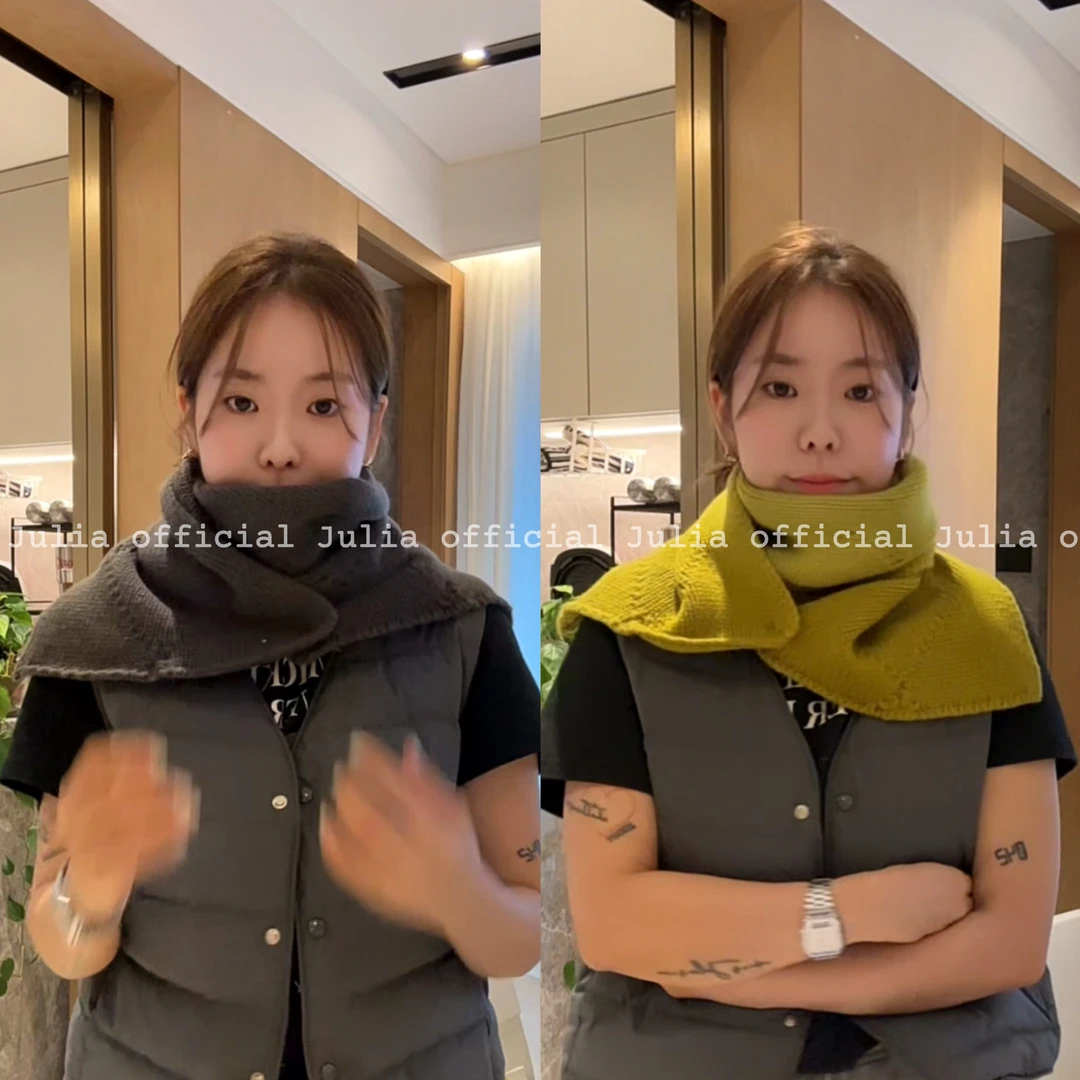 Julia姐姐】“三种戴法”全羊毛ins围巾气质