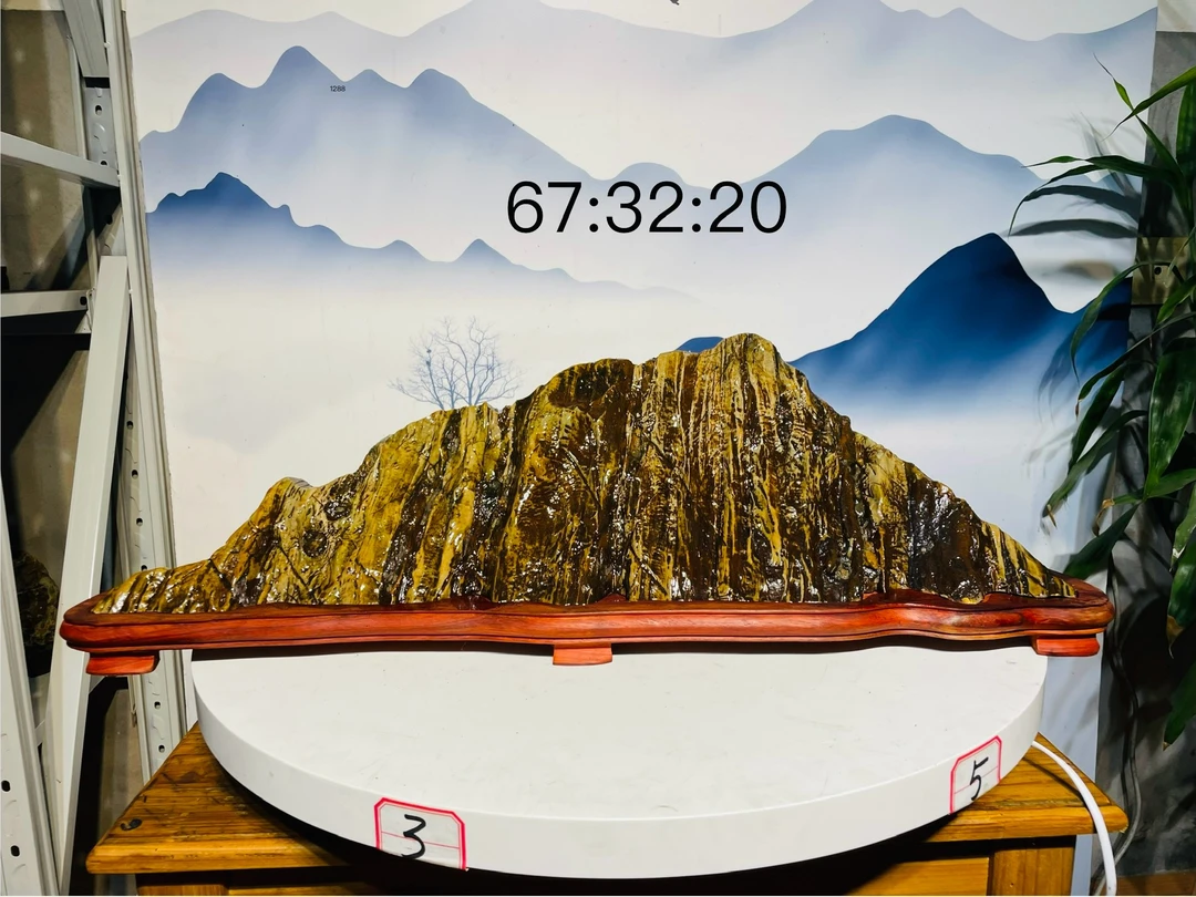 九龙璧切底山假山奇石家居摆件装饰高档家用新款尺寸67-32-20