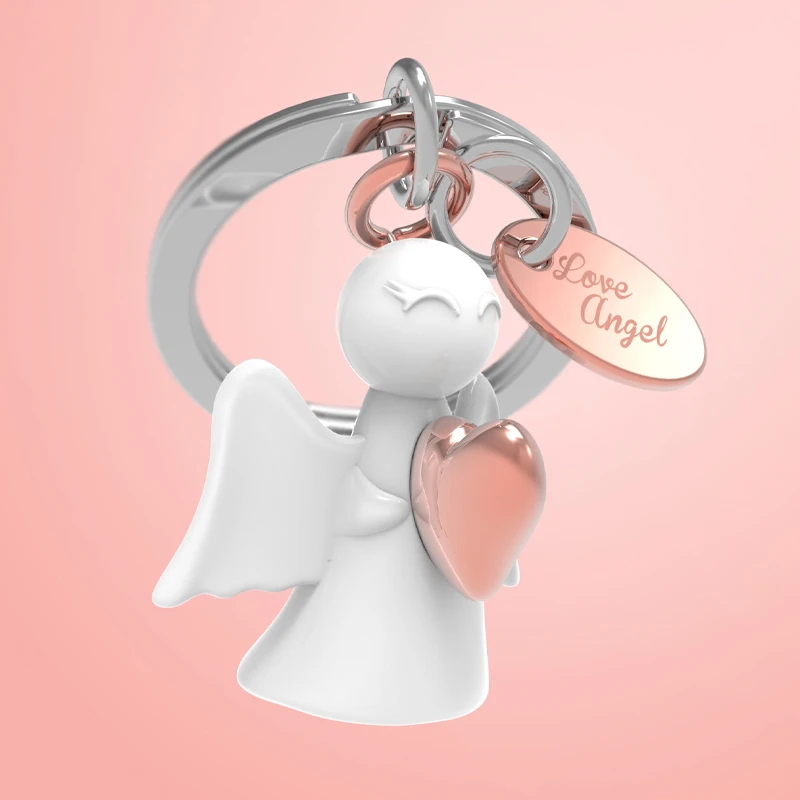 比利时metalmorphose幸运天使合金钥匙扣 小众治愈礼物送男女生
