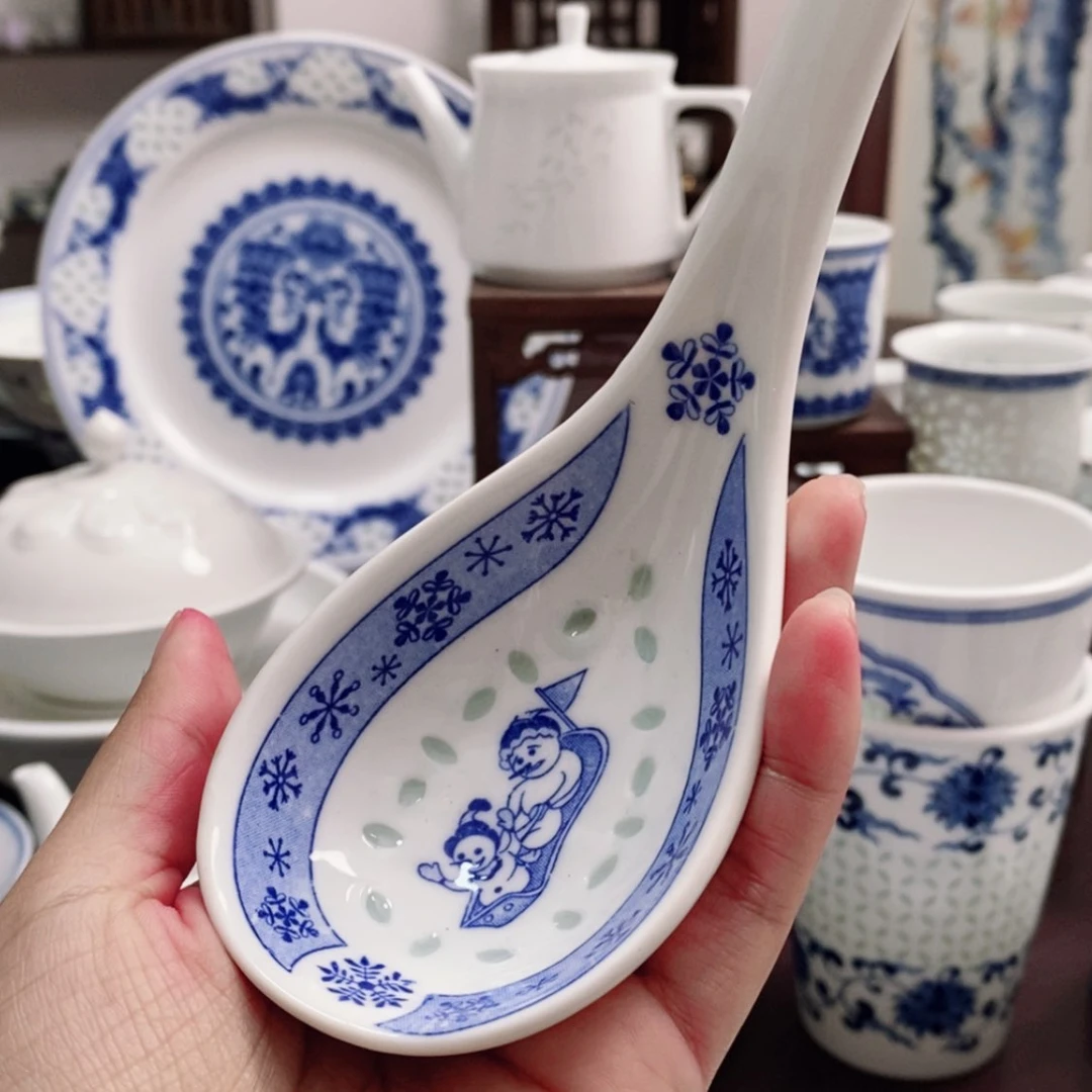 【闪购商品】瓷盘大勺