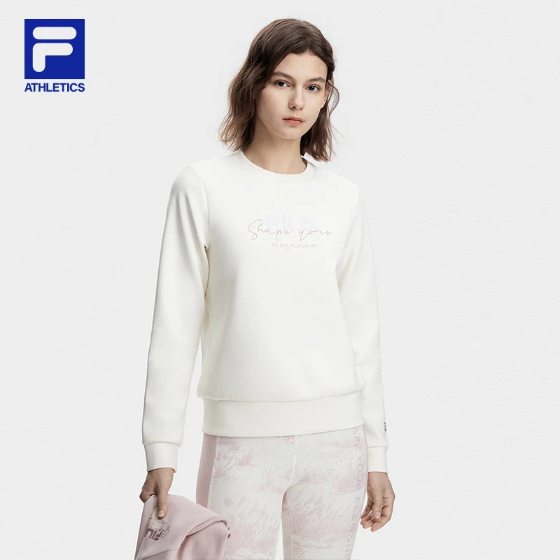Fila/斐乐秋冬女士简约运动休闲卫衣A11W341205F
