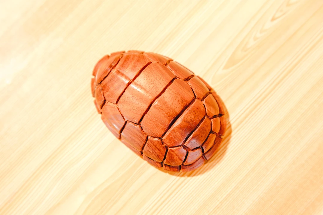 非金属木质吊坠 富甲天下，小叶紫檀纯手工雕刻