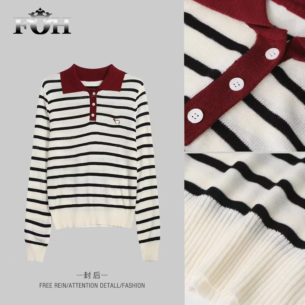 【封后轻奢设计】2024秋季新款简约翻领上衣2516