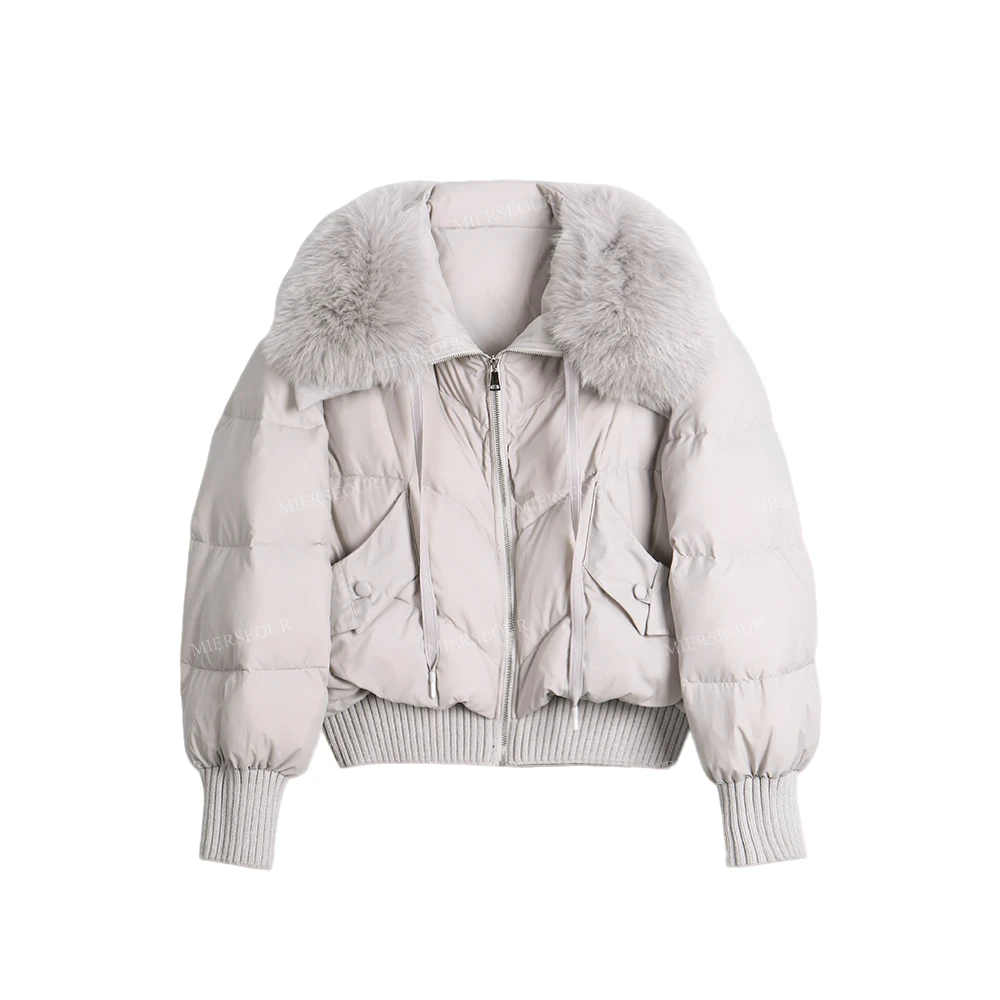 冬季新款时尚设计毛领鹅绒羽绒服5908