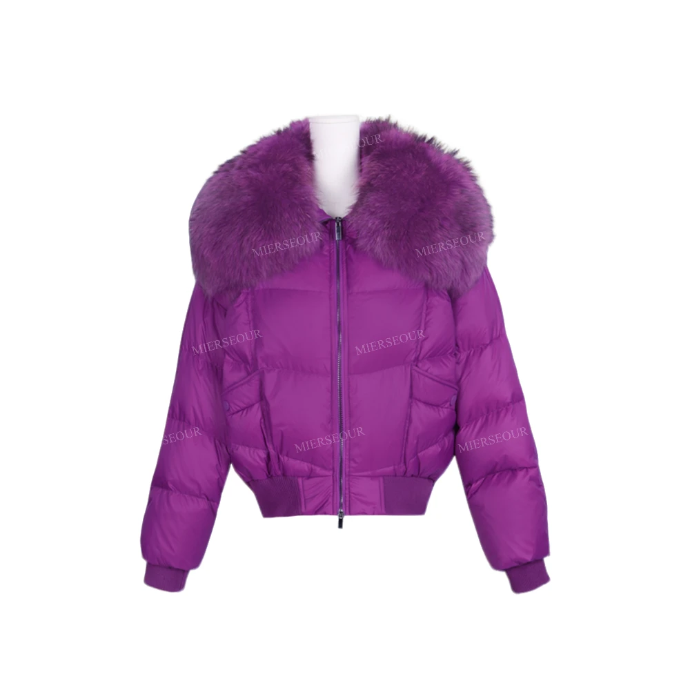 【封后轻奢设计】新款时尚百搭大毛领面包服羽绒服8099