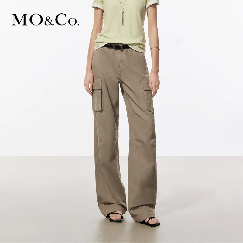 【流光风】MOCO夏洗磨长绒棉工装口袋中腰直筒裤休闲裤MBD2PAT028